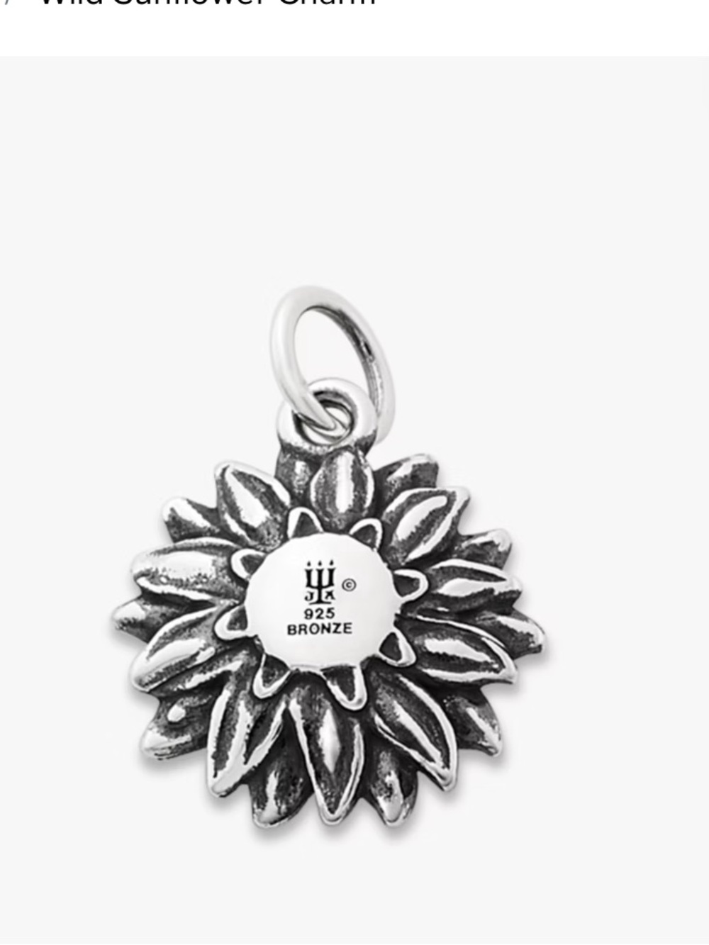 James Avery Wild Sunflower Charm Pendant RETAILS FOR $79 LIKE & GET 25% OFF - Picture 4 of 6